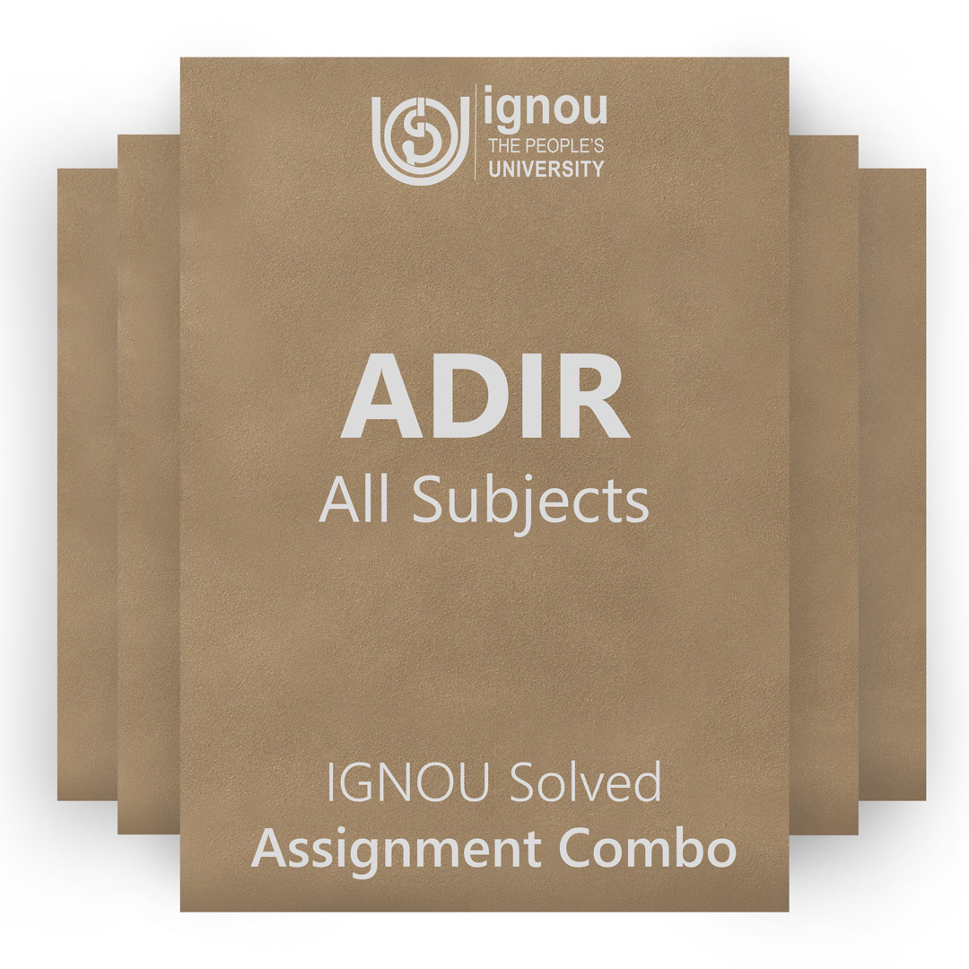 IGNOU ADIR Solved Assignment Combo 2022-23 / 2023
