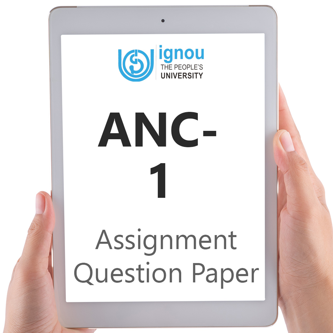 IGNOU ANC-1 Assignment Question Paper Free Download (2023-24)