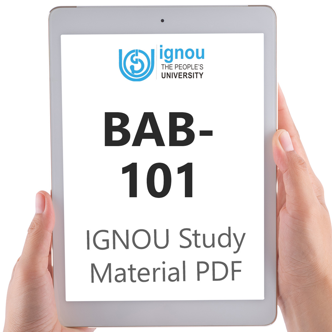 IGNOU BAB-101 Study Material & Textbook Download