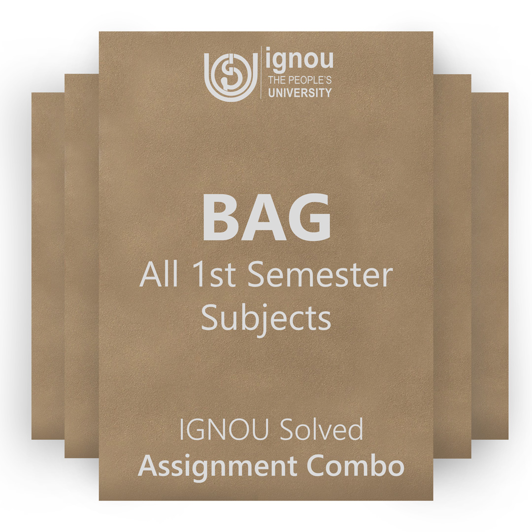 IGNOU BAG 1st Semester Solved Assignment Combo 2022-23 / 2023