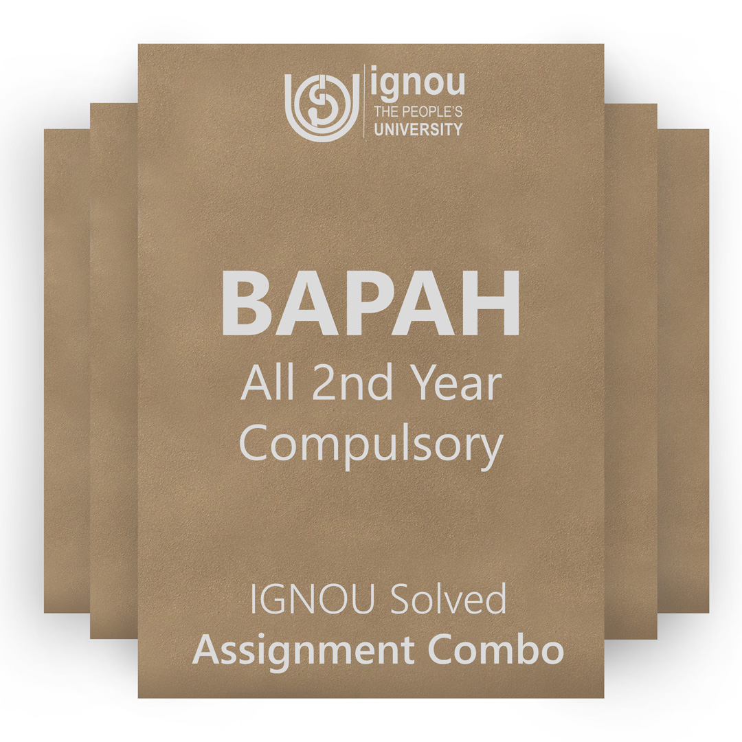 IGNOU BAPAH 2nd Year Compulsory Solved Assignment Combo 2022-23 / 2023
