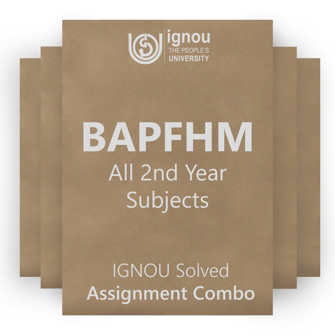 IGNOU BAPFHMH 2nd Year Solved Assignment Combo 2022-23 / 2023