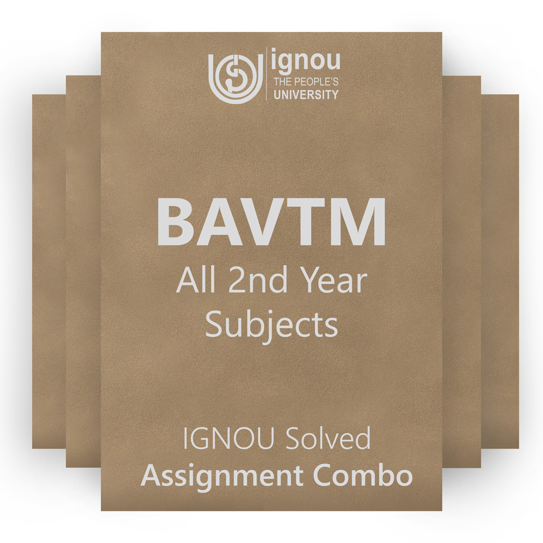 IGNOU BAVTM 2nd Year Solved Assignment Combo 2022-23 / 2023