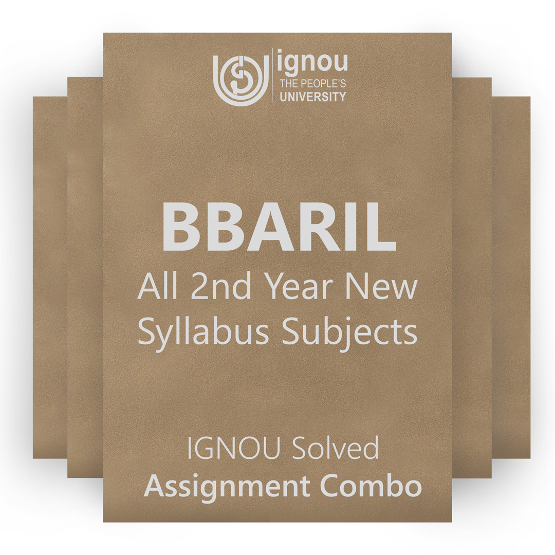 IGNOU BBARIL 2nd Year Solved Assignment Combo 2022-23 / 2023