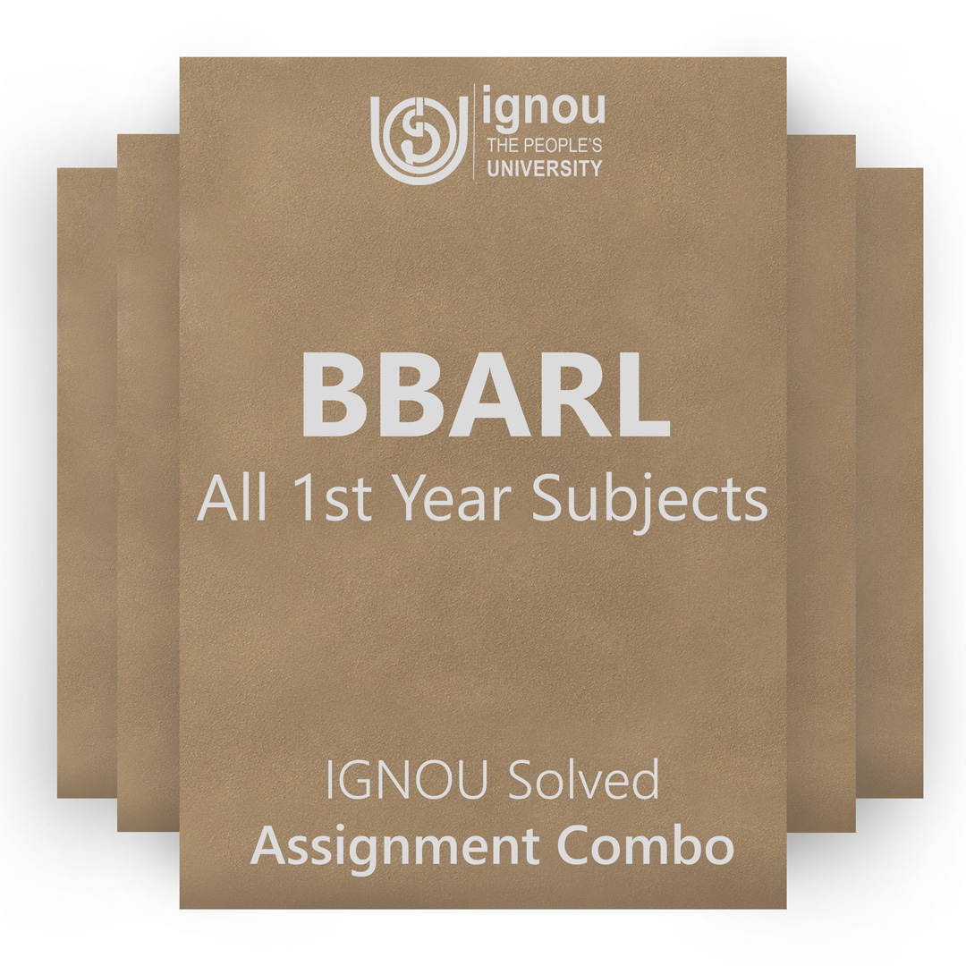 IGNOU BBARL 1st Year Solved Assignment Combo 2022-23 / 2023