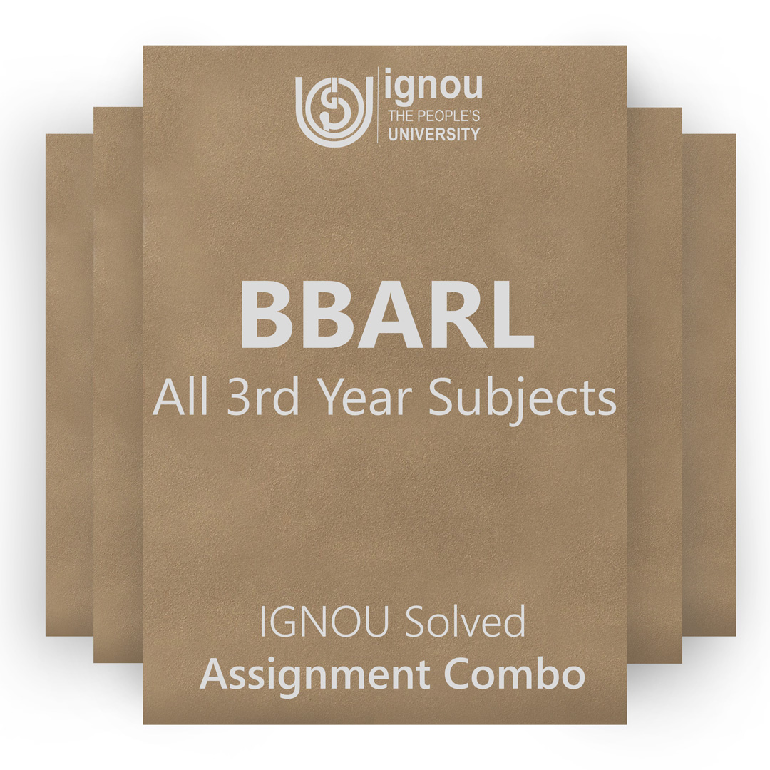 IGNOU BBARL 3rd Year Solved Assignment Combo 2022-23 / 2023