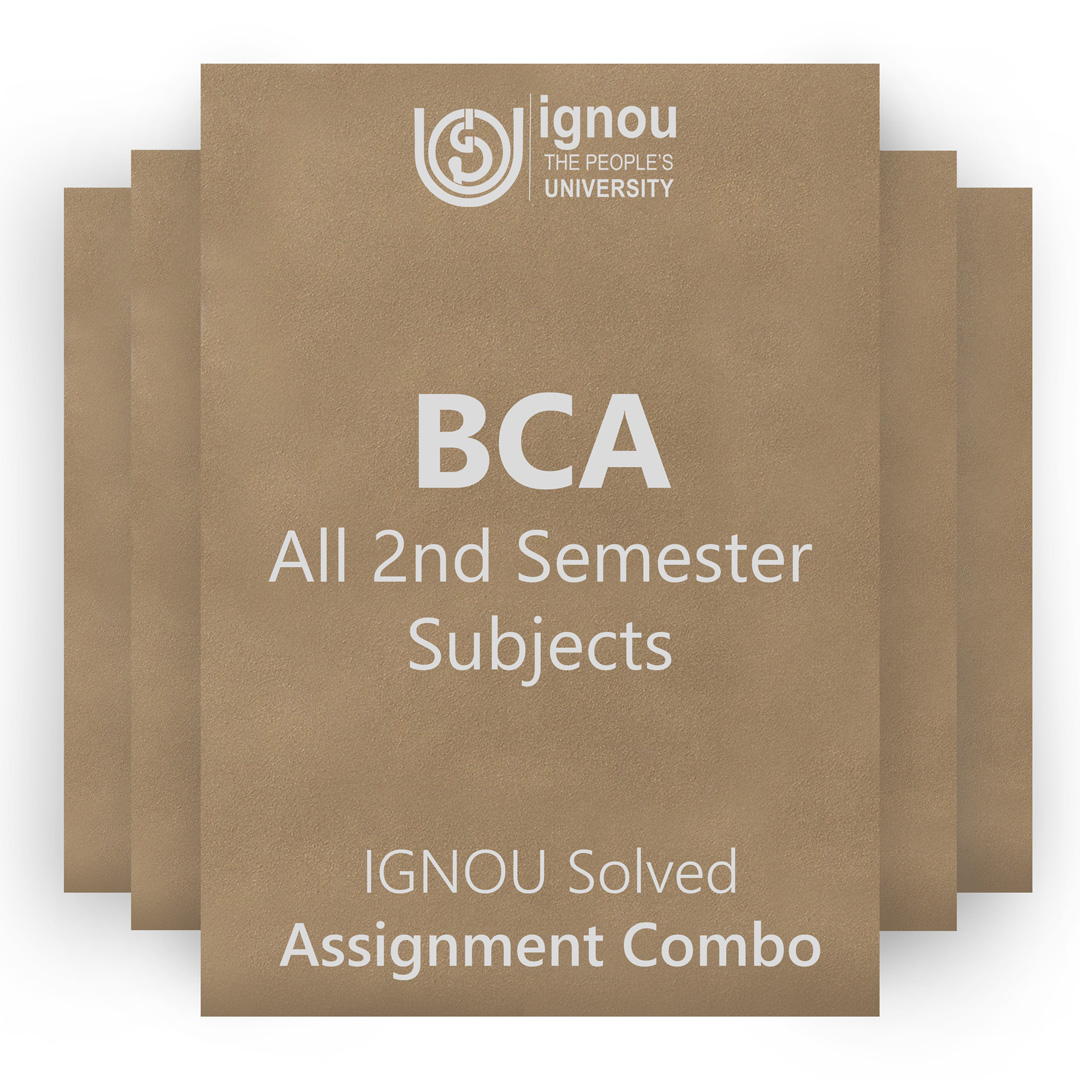 IGNOU BCA 2nd Semester Solved Assignment Combo 2022-23 / 2023