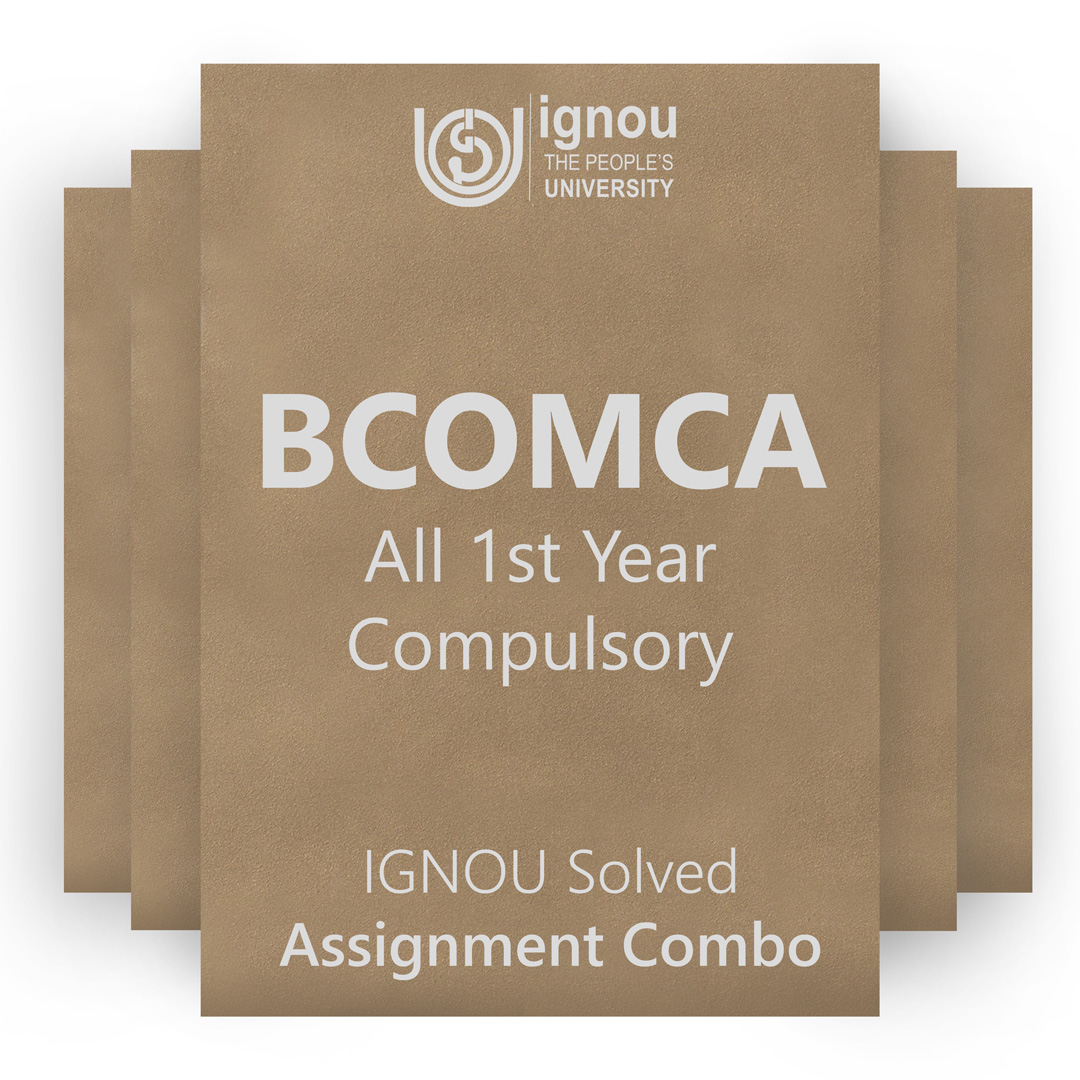 IGNOU BCOMCAA 1st Year Compulsory Solved Assignment Combo 2022-23 / 2023