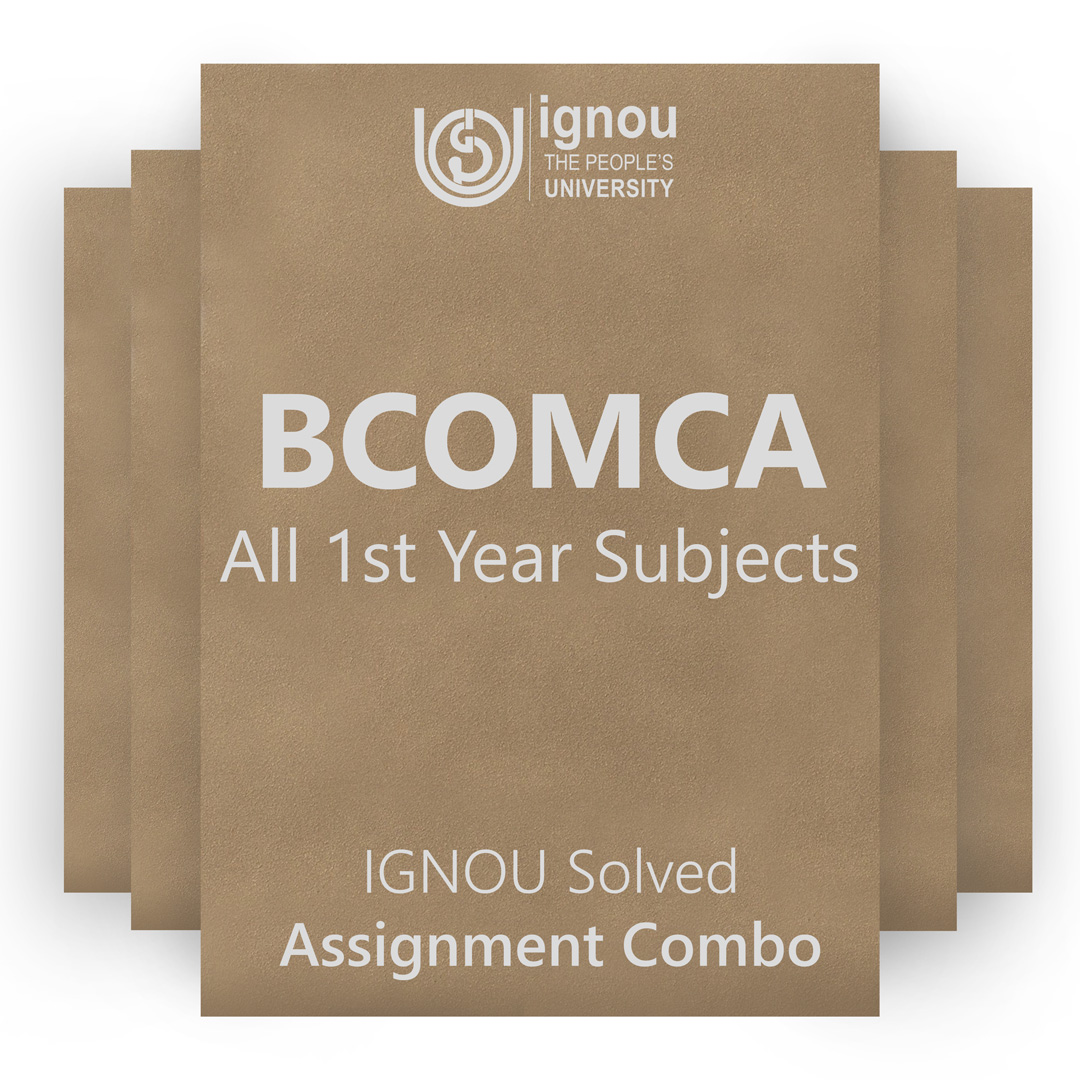 IGNOU BCOMCAA 1st Year Solved Assignment Combo 2022-23 / 2023
