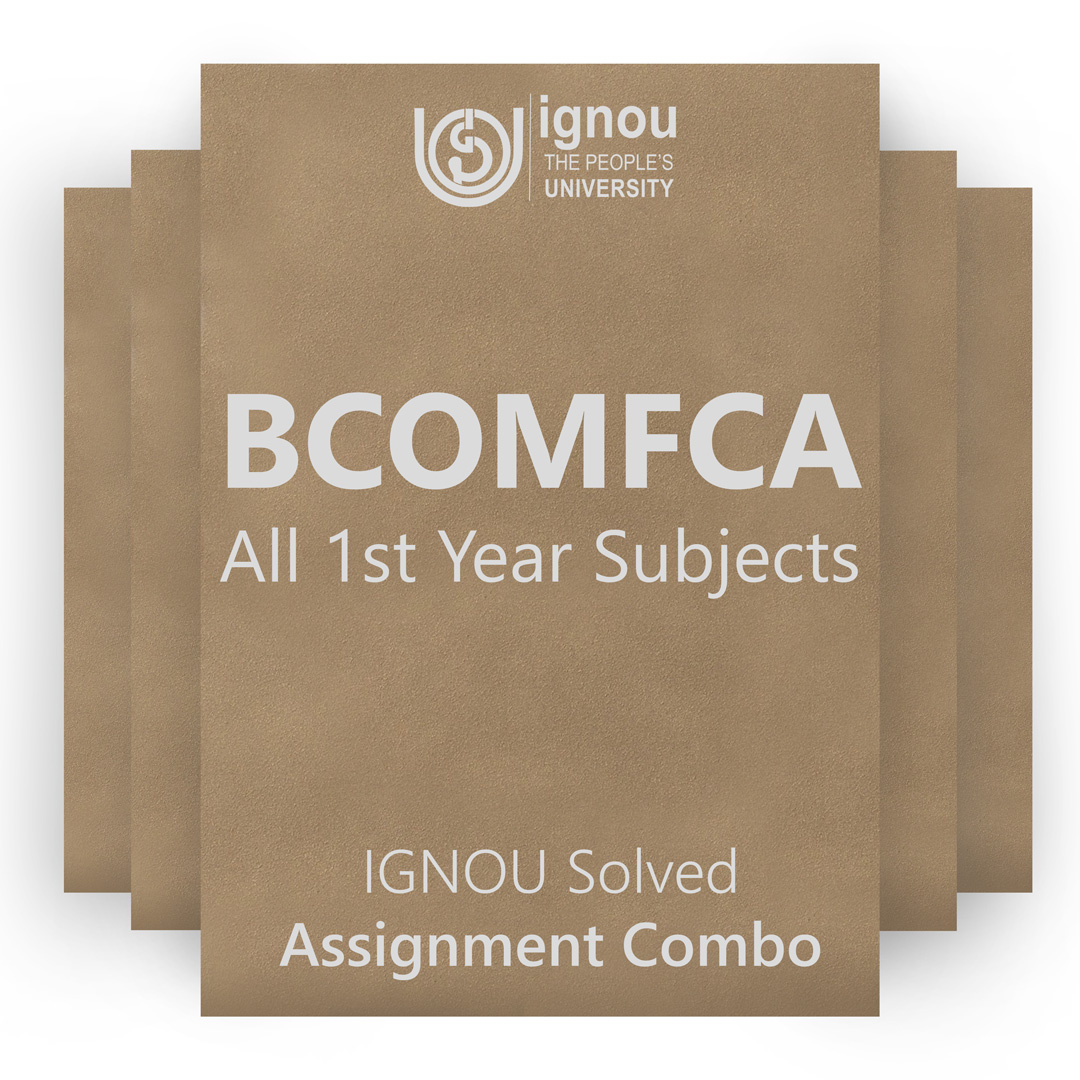 IGNOU BCOMFCA 1st Year Solved Assignment Combo 2022-23 / 2023
