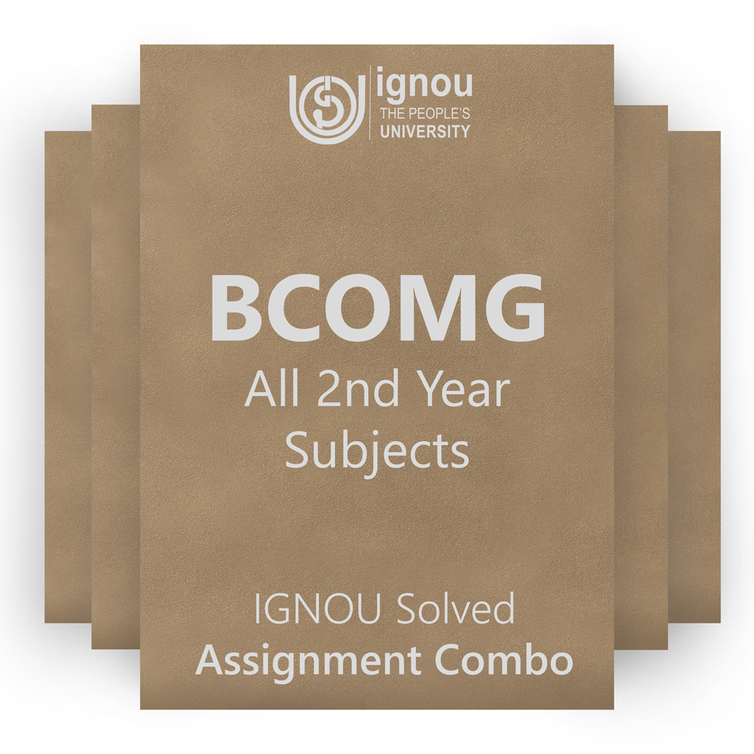 IGNOU BCOMG 2nd Year Solved Assignment Combo 2022-23 / 2023