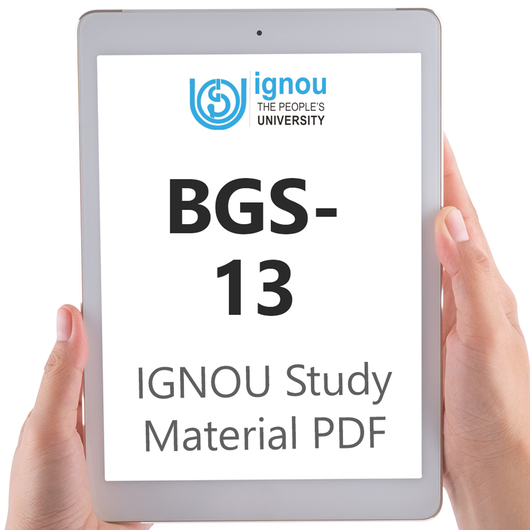 IGNOU BGS-13 Study Material & Textbook Download
