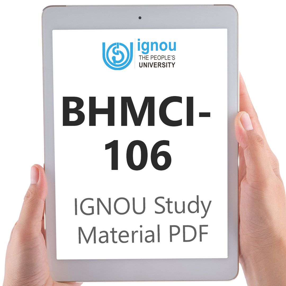 IGNOU BHMCI-106 Study Material & Textbook Download