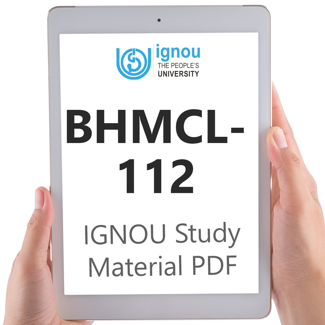 IGNOU BHMCL-112 Study Material & Textbook Download