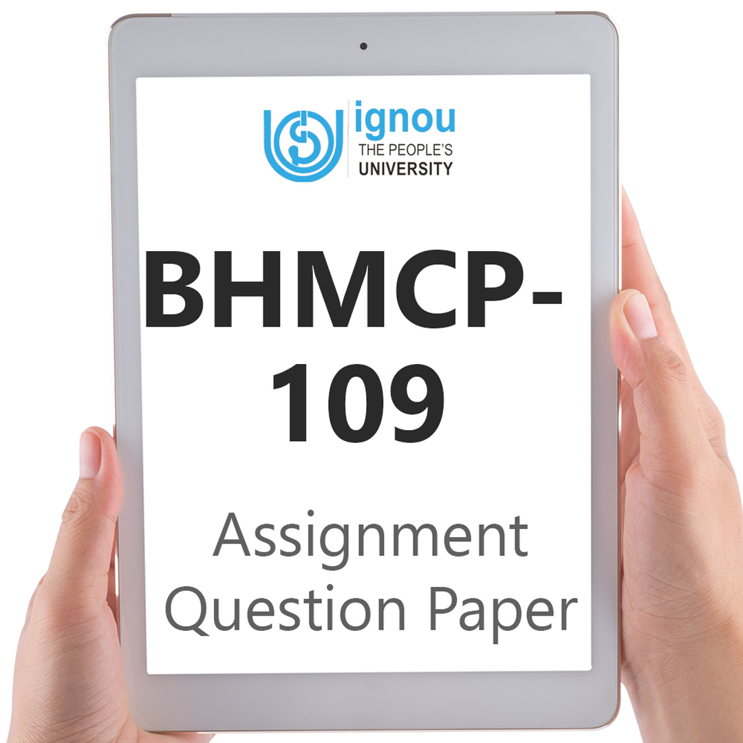 IGNOU BHMCP-109 Assignment Question Paper Download (2022-23)