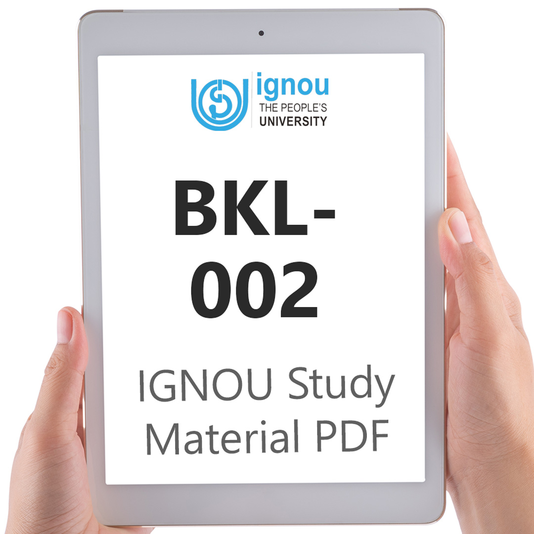 IGNOU BKL-002 Study Material & Textbook Download