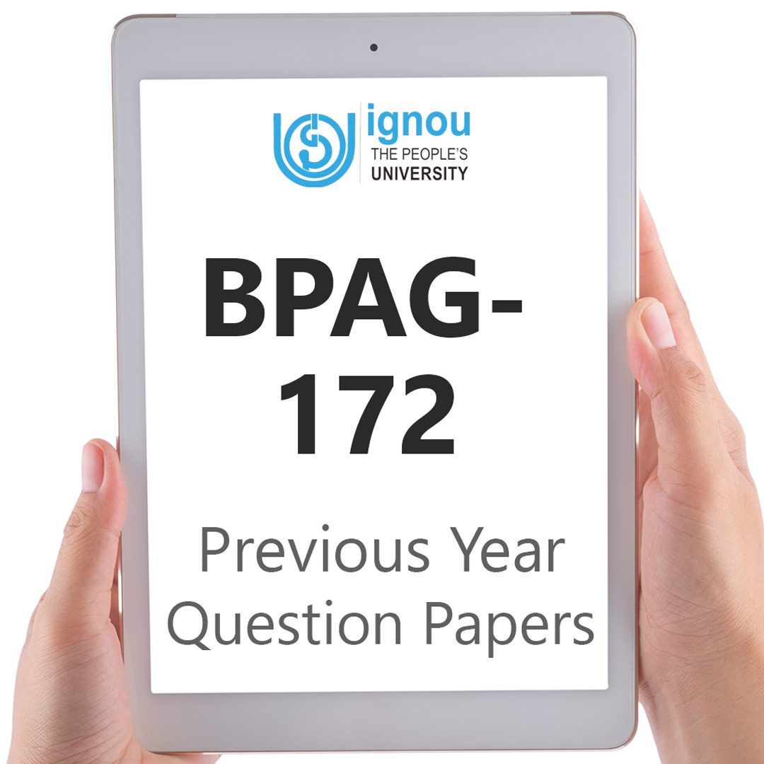 IGNOU BPAG-172 Previous Year Exam Question Papers
