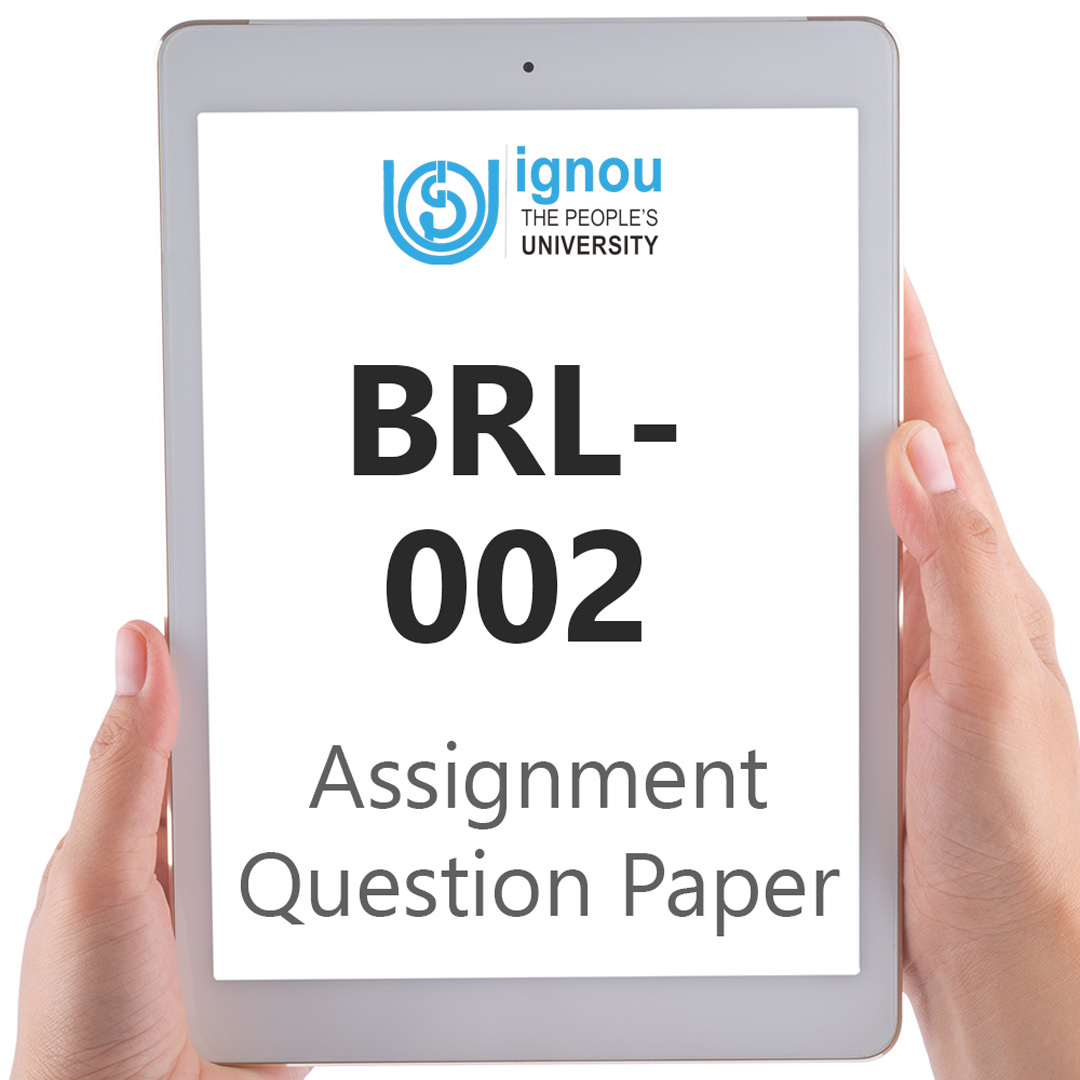 IGNOU BRL-002 Assignment Question Paper Free Download (2023-24)