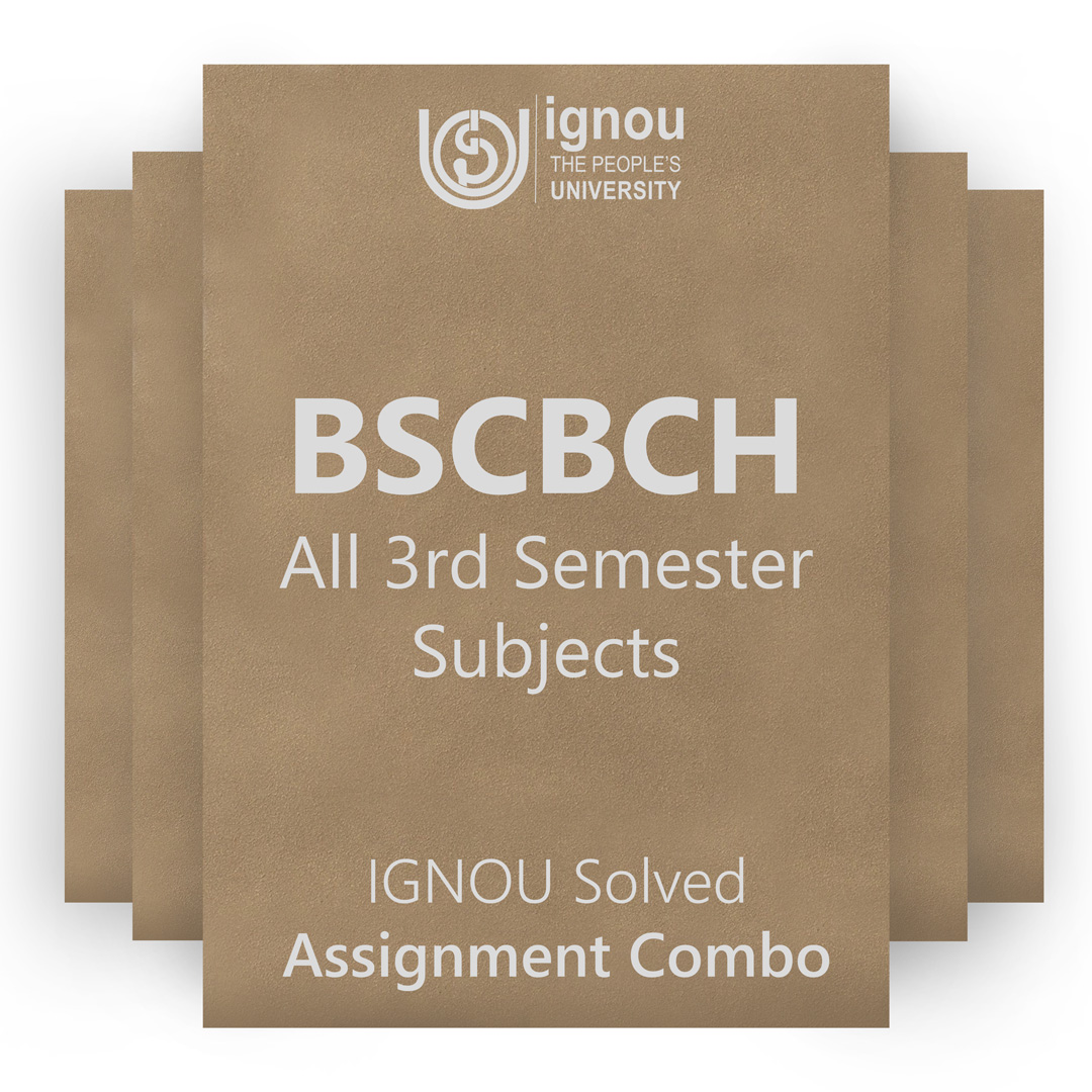 IGNOU BSCBCH 3rd Semester Solved Assignment Combo 2022-23 / 2023