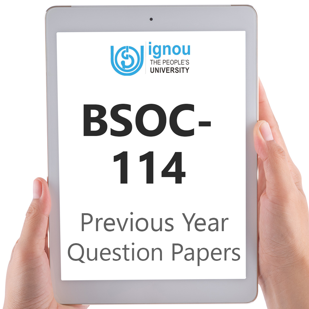 IGNOU BSOC-114 Previous Year Exam Question Papers
