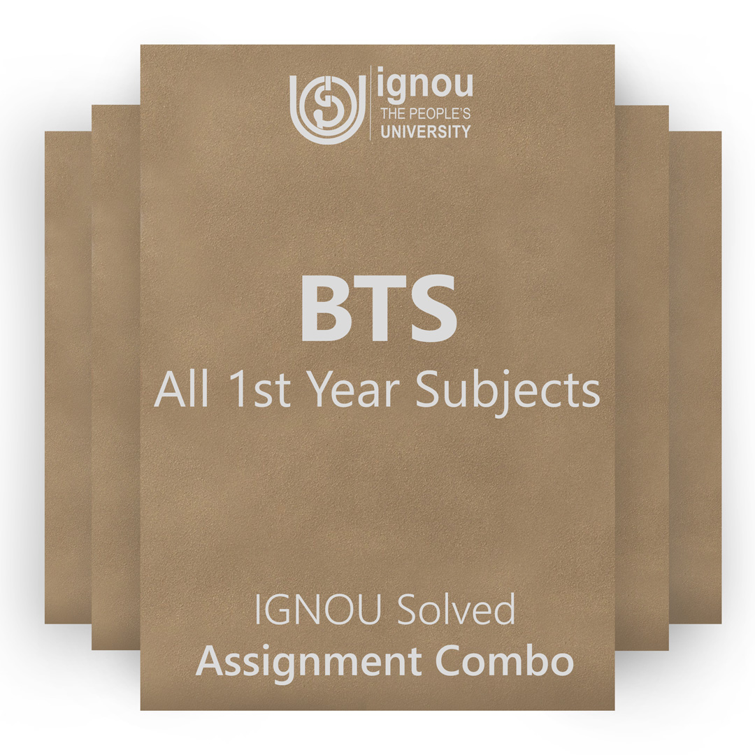 IGNOU BTS 1st Year Solved Assignment Combo 2022-23 / 2023