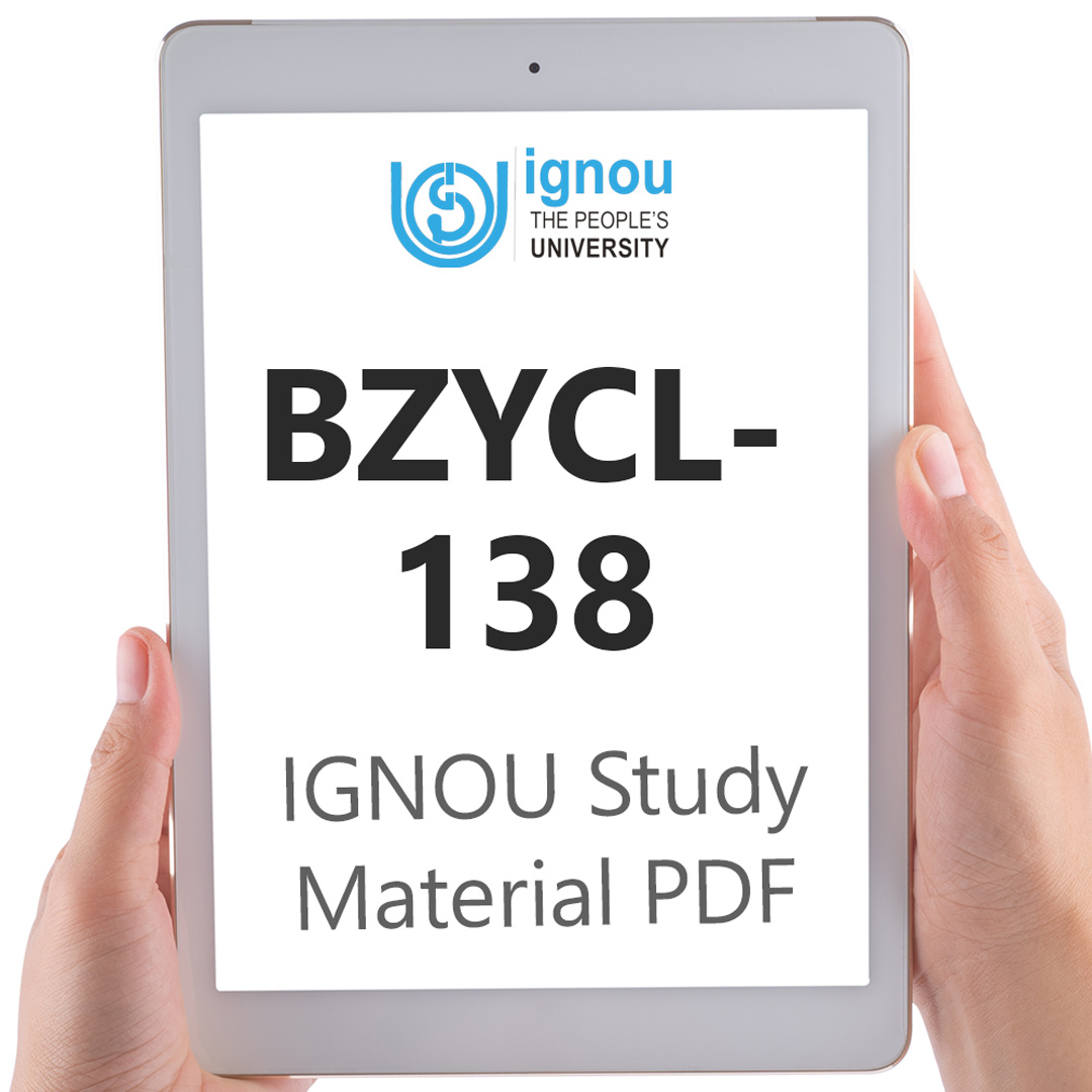 IGNOU BZYCL-138 Study Material & Textbook Download