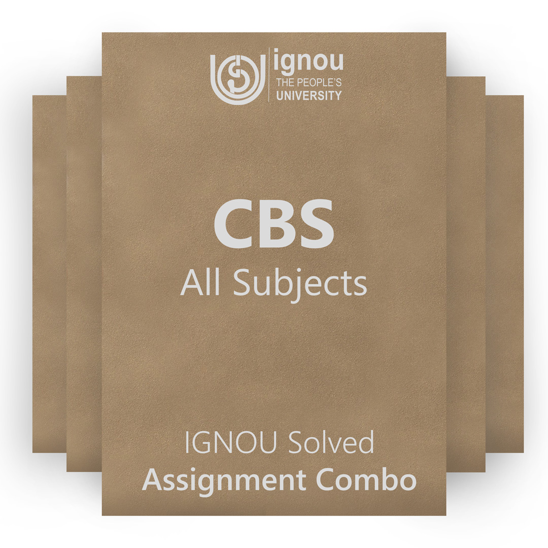 IGNOU CBS Solved Assignment Combo 2022-23 / 2023