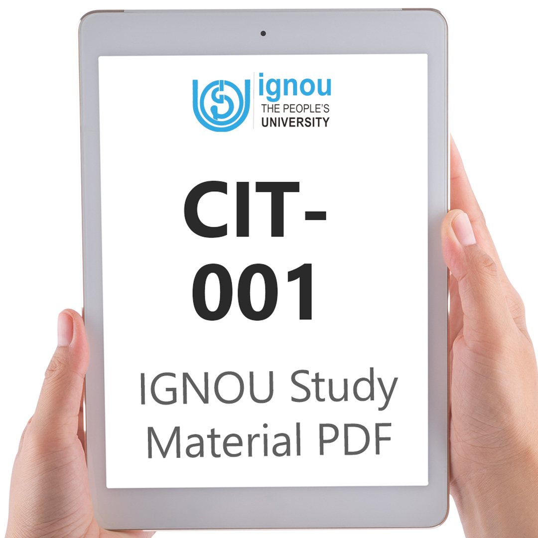 IGNOU CIT-001 Study Material & Textbook Download