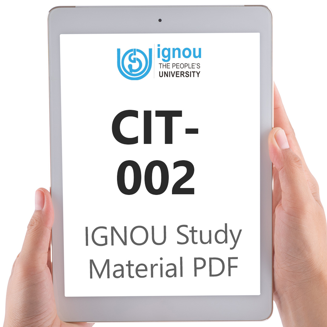 IGNOU CIT-002 Study Material & Textbook Download