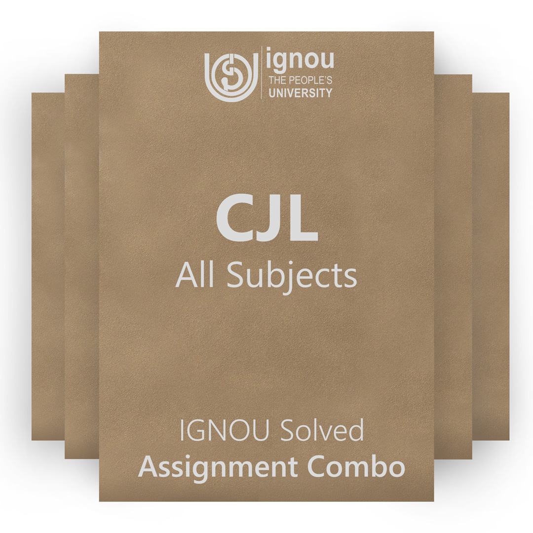 IGNOU CJL Solved Assignment Combo 2022-23 / 2023