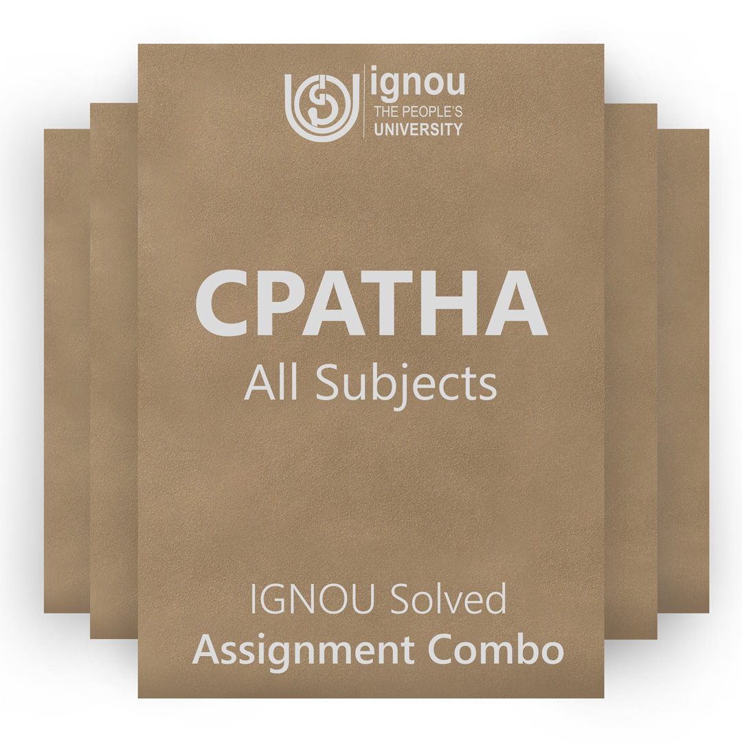 IGNOU CPATHA Solved Assignment Combo 2022-23 / 2023