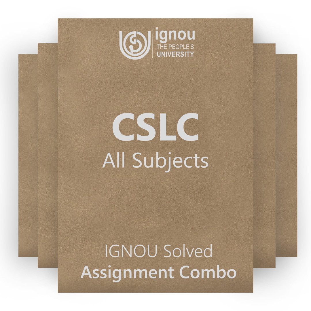 IGNOU CSLC Solved Assignment Combo 2022-23 / 2023
