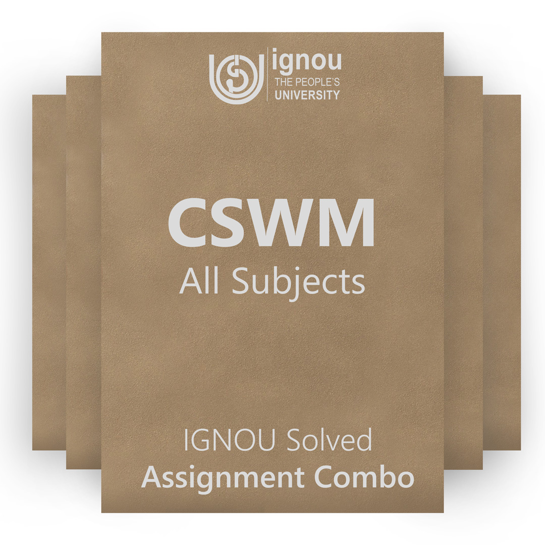 IGNOU CSWM Solved Assignment Combo 2022-23 / 2023