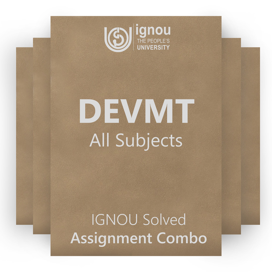 IGNOU DEVMT Solved Assignment Combo 2022-23 / 2023