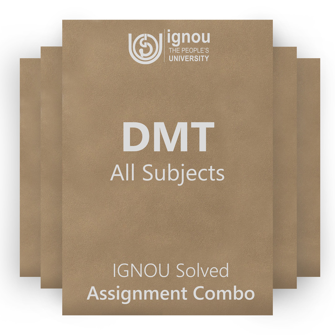 IGNOU DMT Solved Assignment Combo 2022-23 / 2023