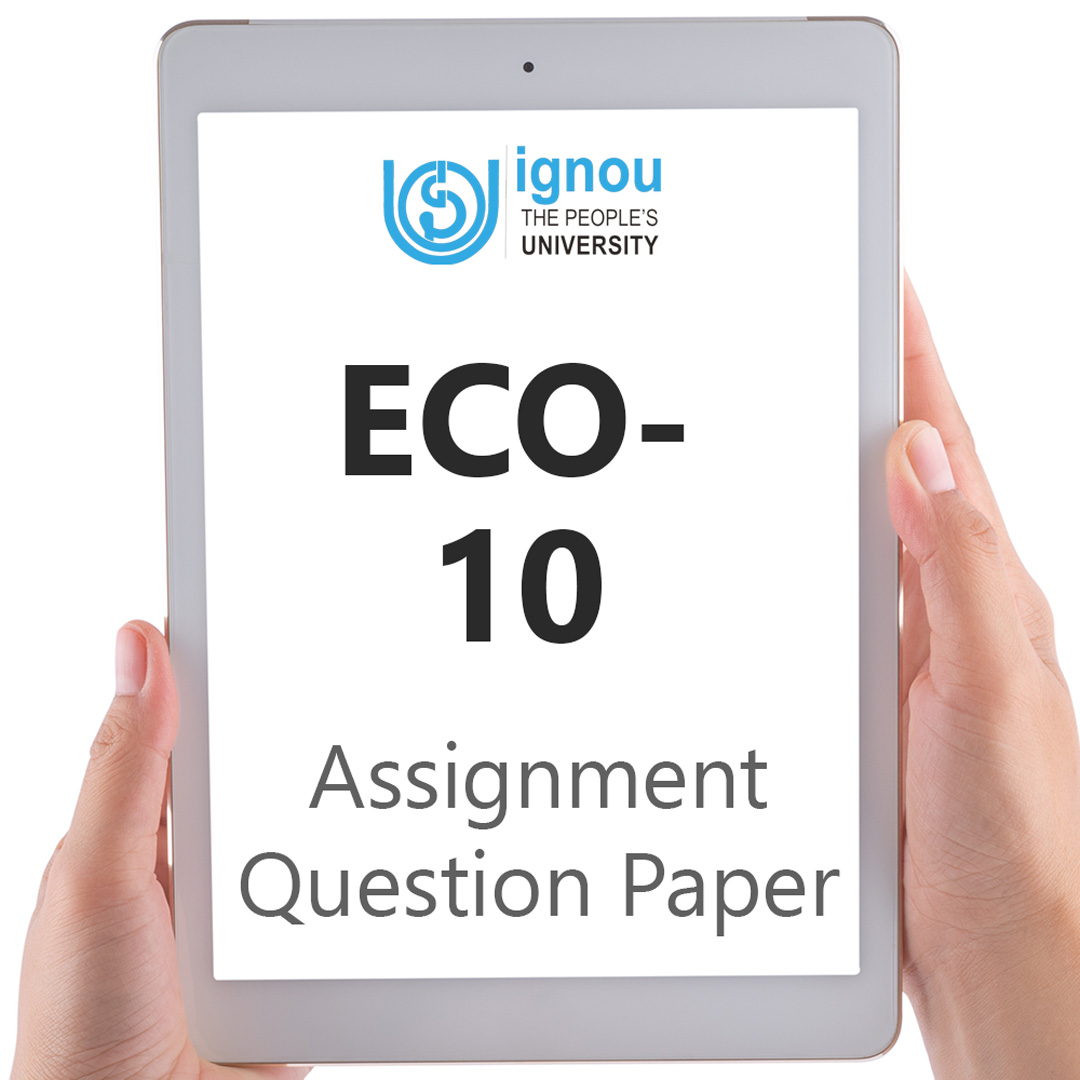 IGNOU ECO-10 Assignment Question Paper Free Download (2023-24)