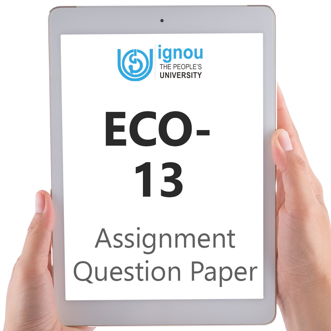 IGNOU ECO-13 Assignment Question Paper Download (2022-23)