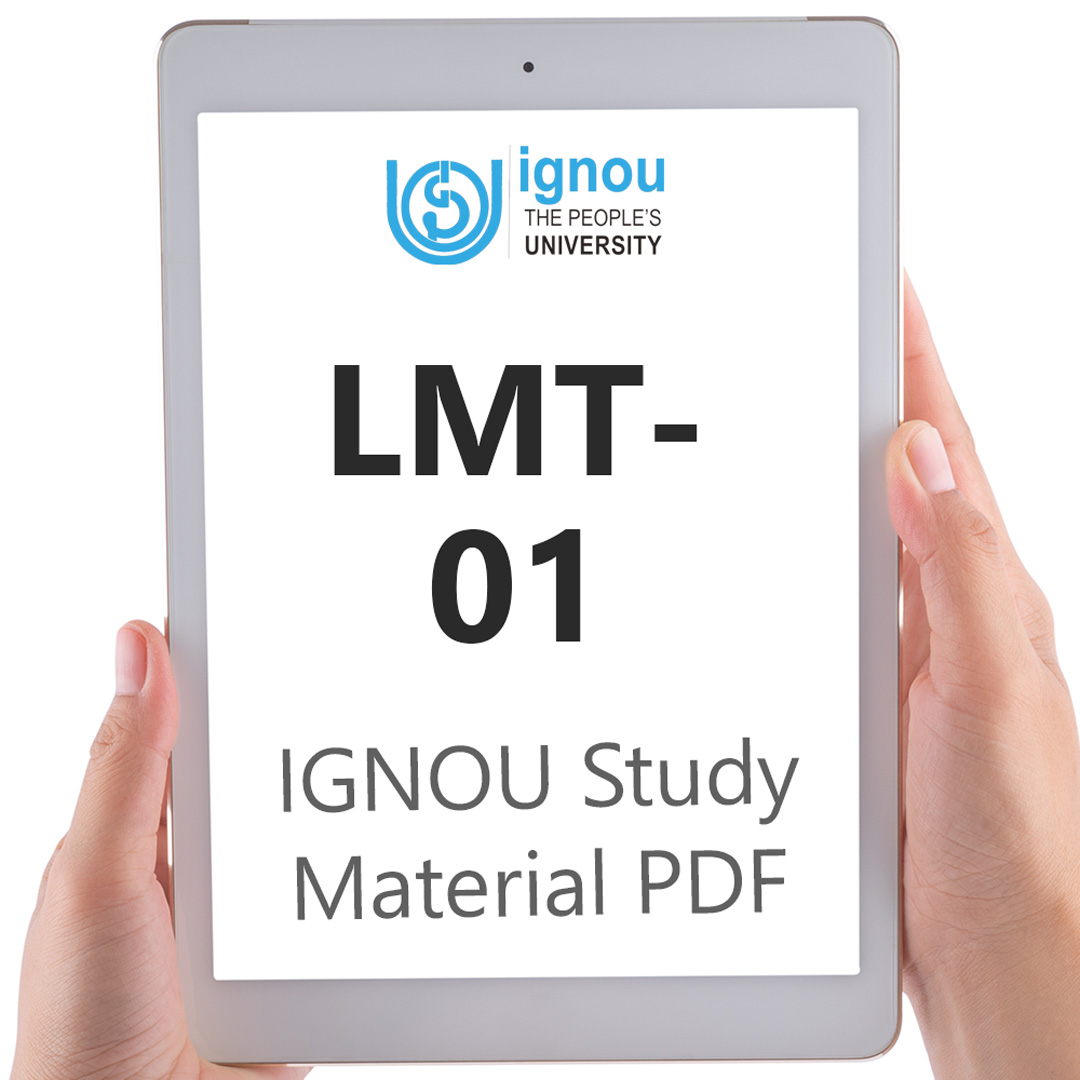 IGNOU LMT-01 Study Material & Textbook Download