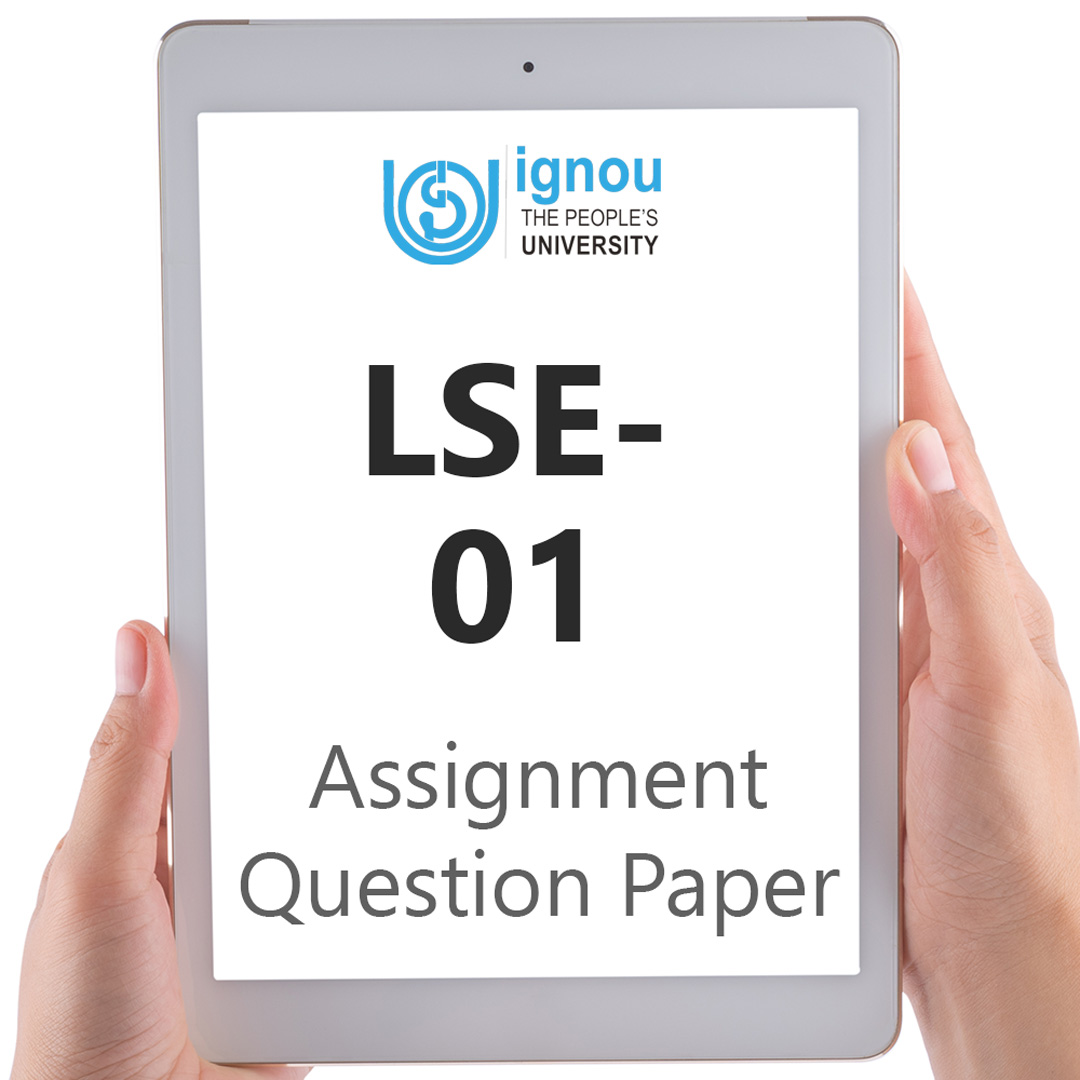IGNOU LSE-01 Assignment Question Paper Free Download (2023-24)