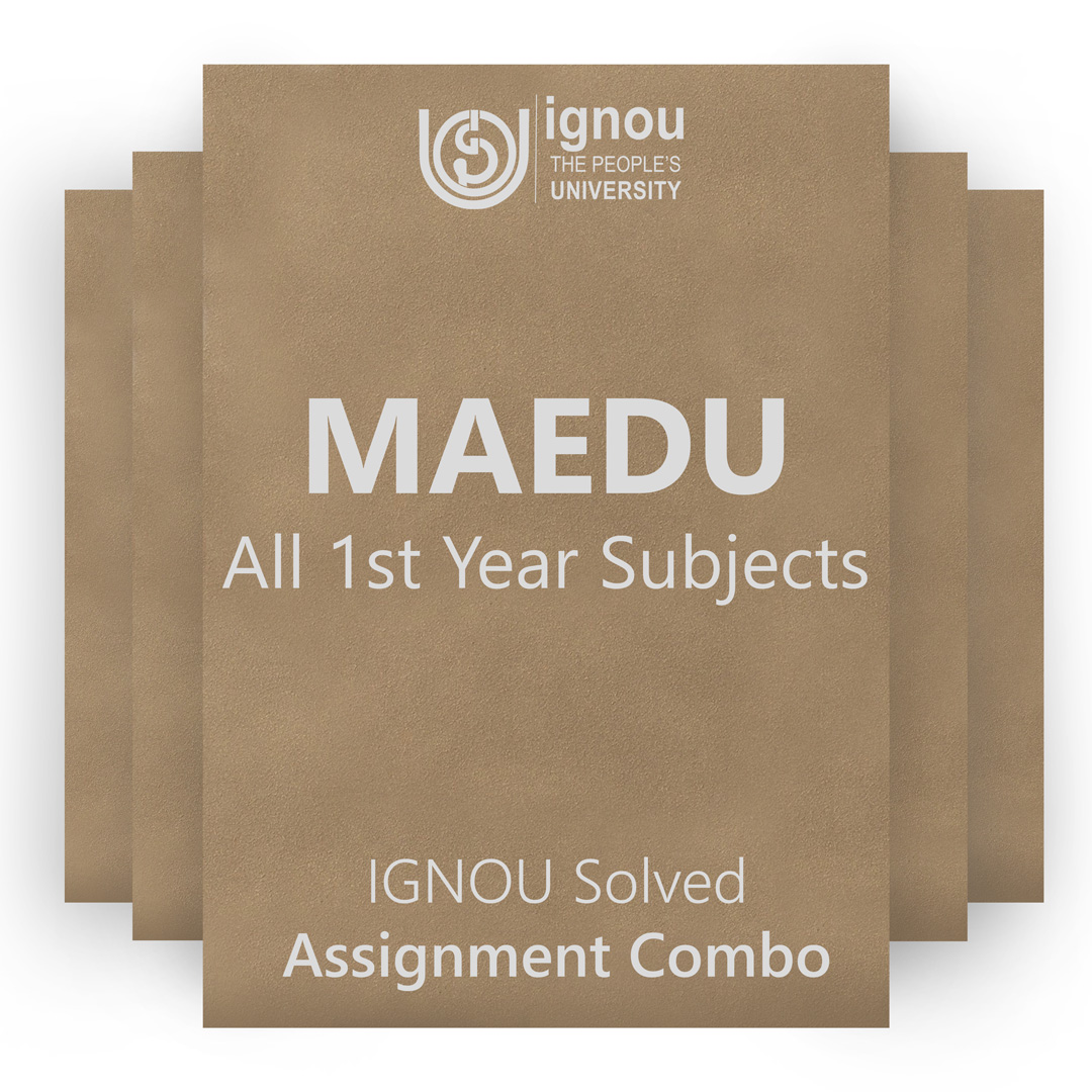 IGNOU MAEDU 1st Year Solved Assignment Combo 2022-23 / 2023