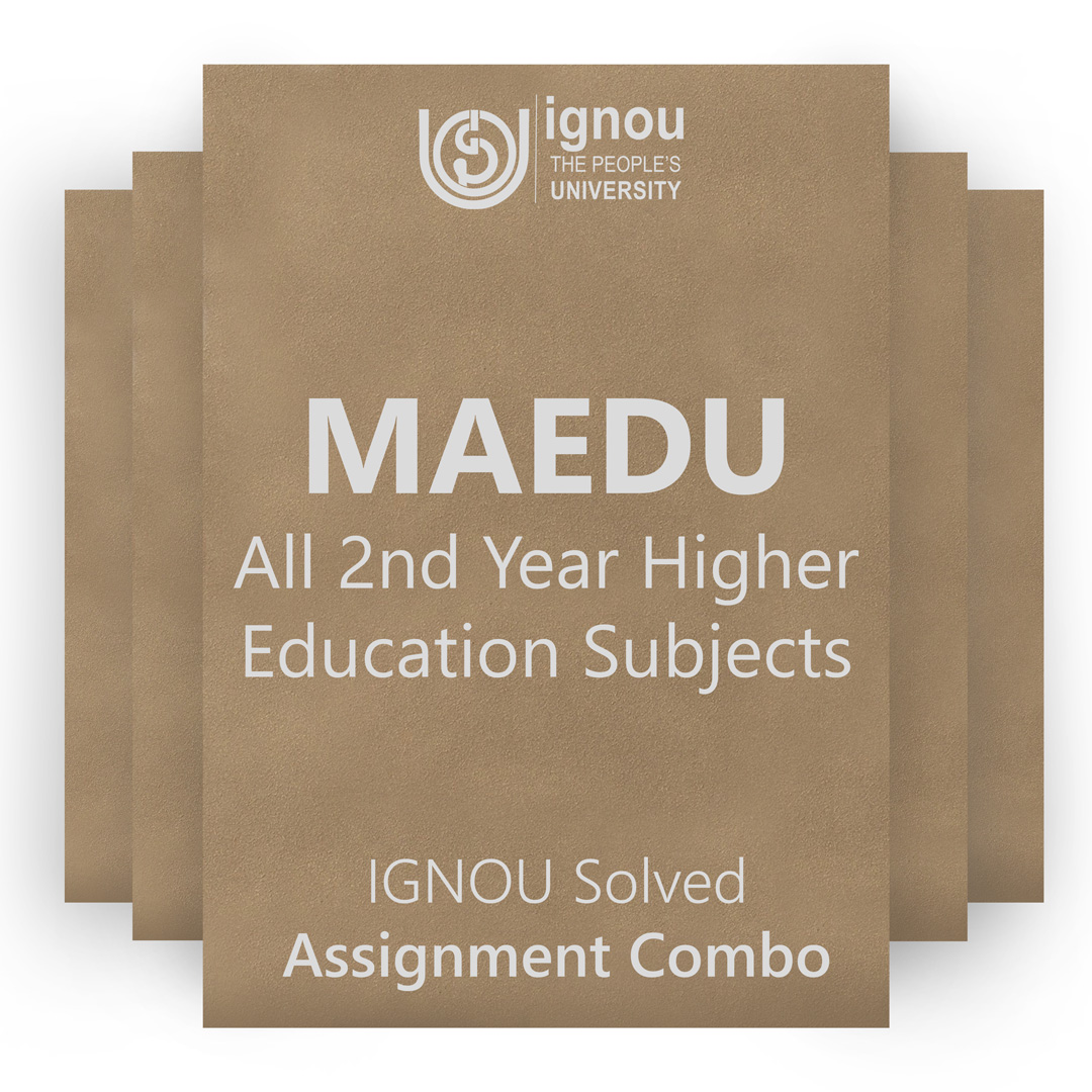 IGNOU MAEDU 2nd Year Higher Education Solved Assignment Combo 2022-23 / 2023