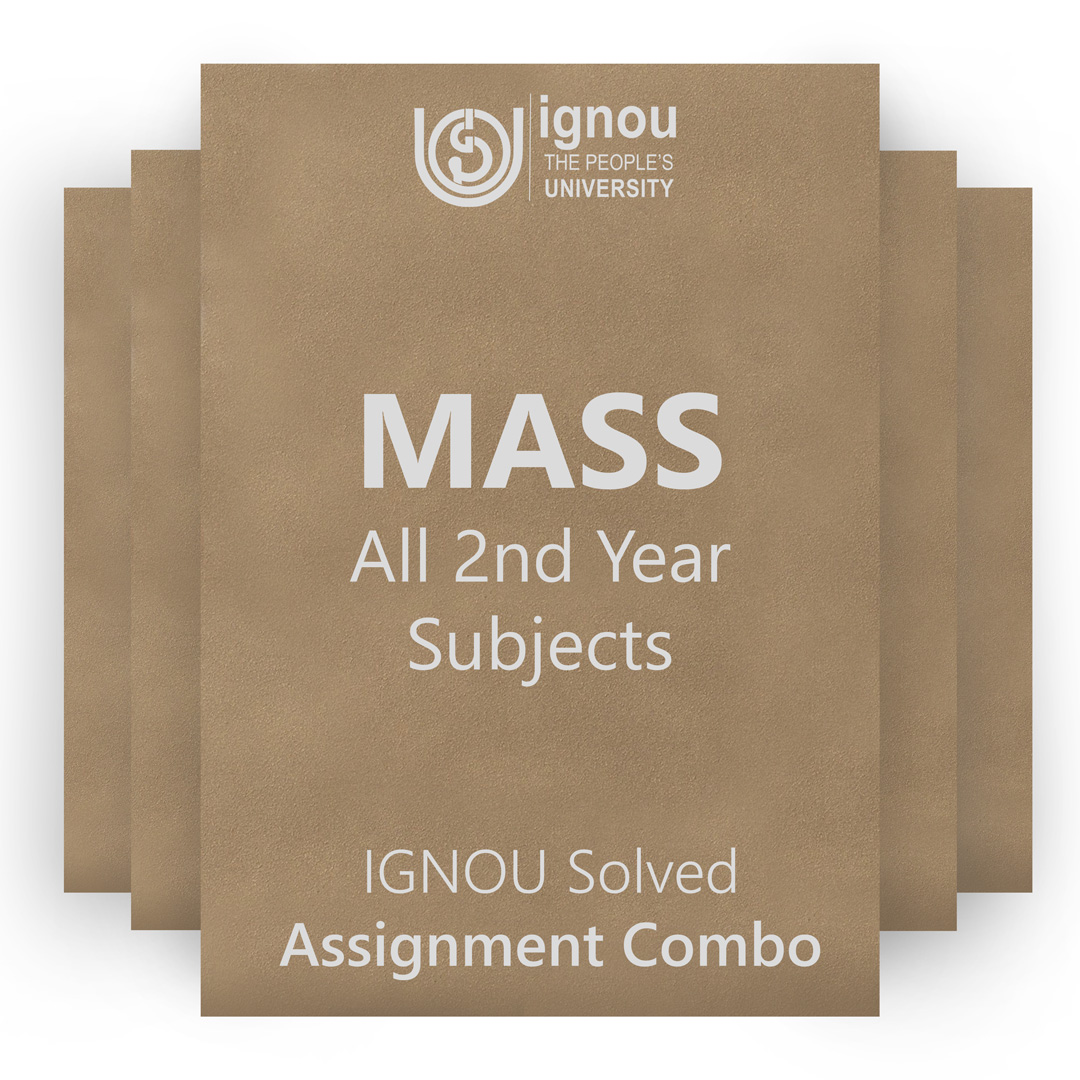 IGNOU MASS 2nd Year Solved Assignment Combo 2022-23 / 2023