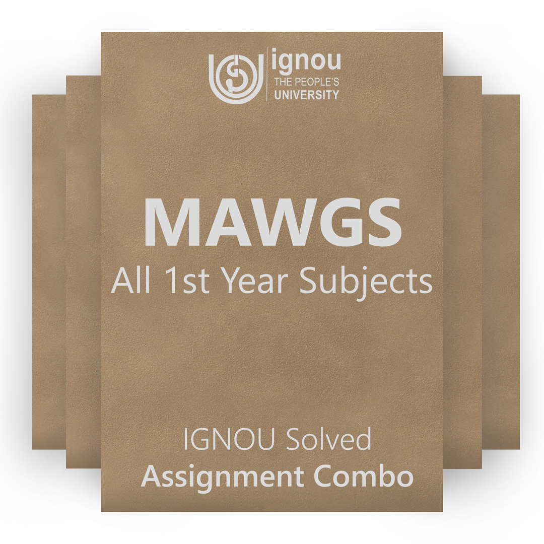 IGNOU MAWGS 1st Year Solved Assignment Combo 2022-23 / 2023