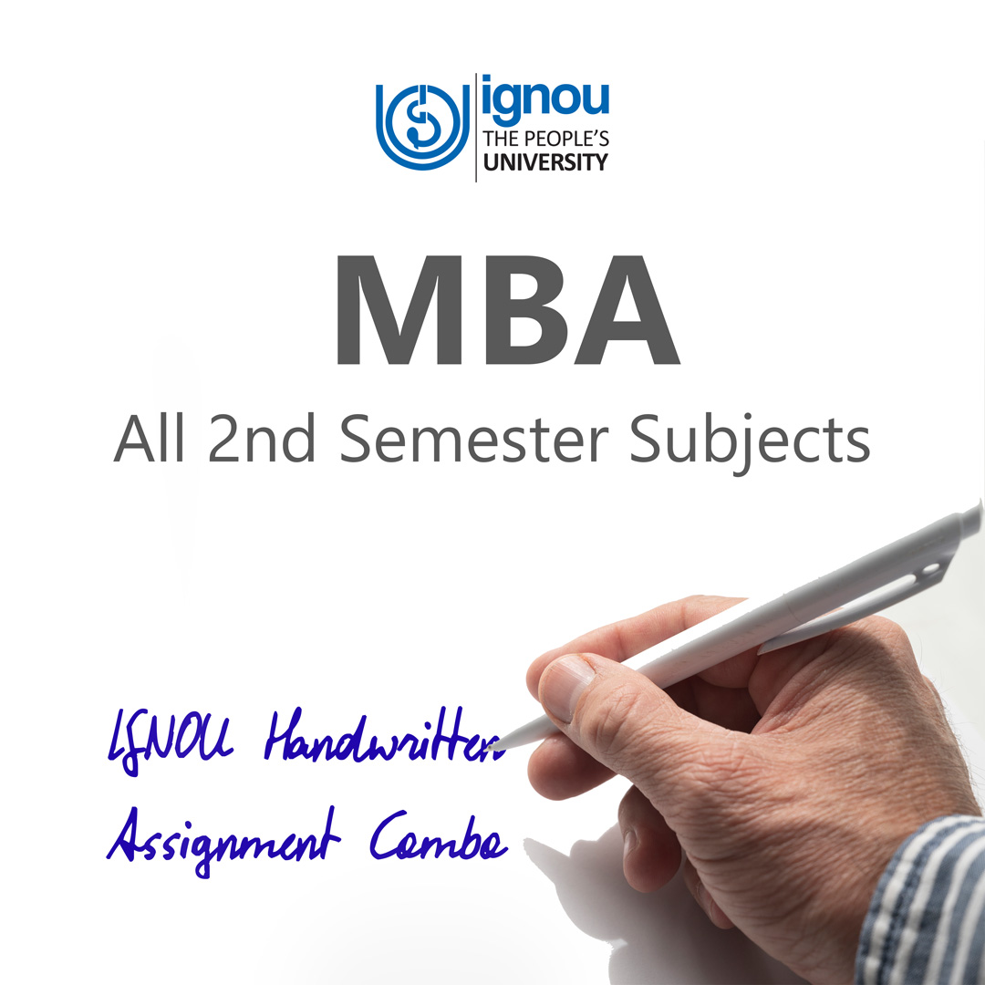 ignou mba second semester assignment