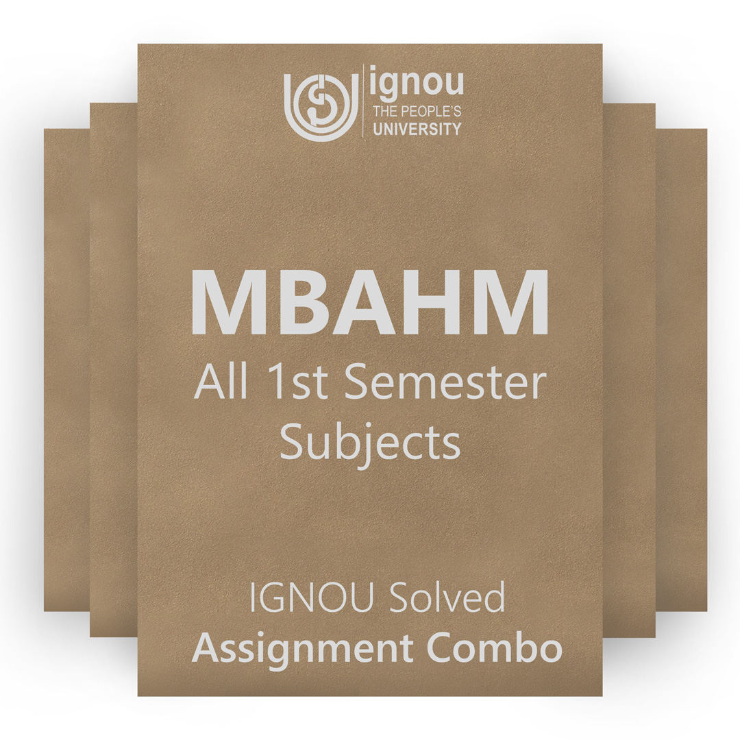 IGNOU MBAHM 1st Semester Solved Assignment Combo 2022-23 / 2023