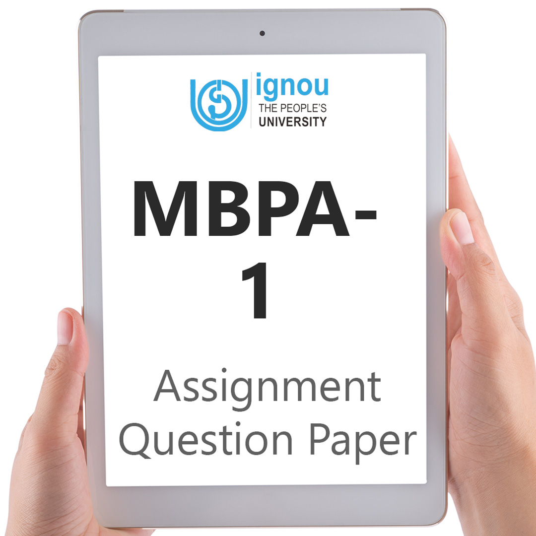 IGNOU MBPA-1 Assignment Question Paper Free Download (2023-24)
