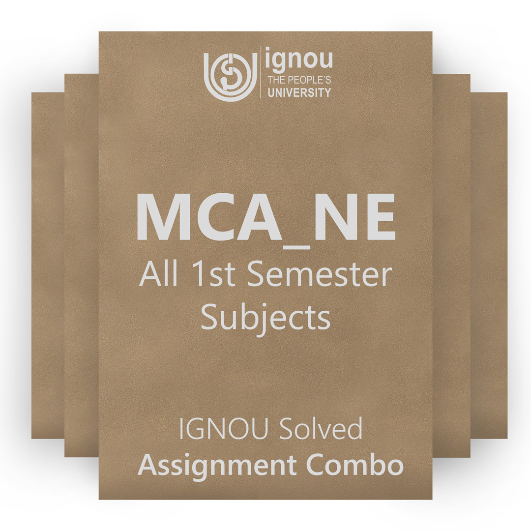 IGNOU MCA_NEW 1st Semester Solved Assignment Combo 2022-23 / 2023