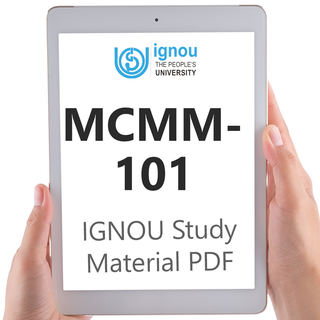 IGNOU MCMM-101 Study Material & Textbook Download