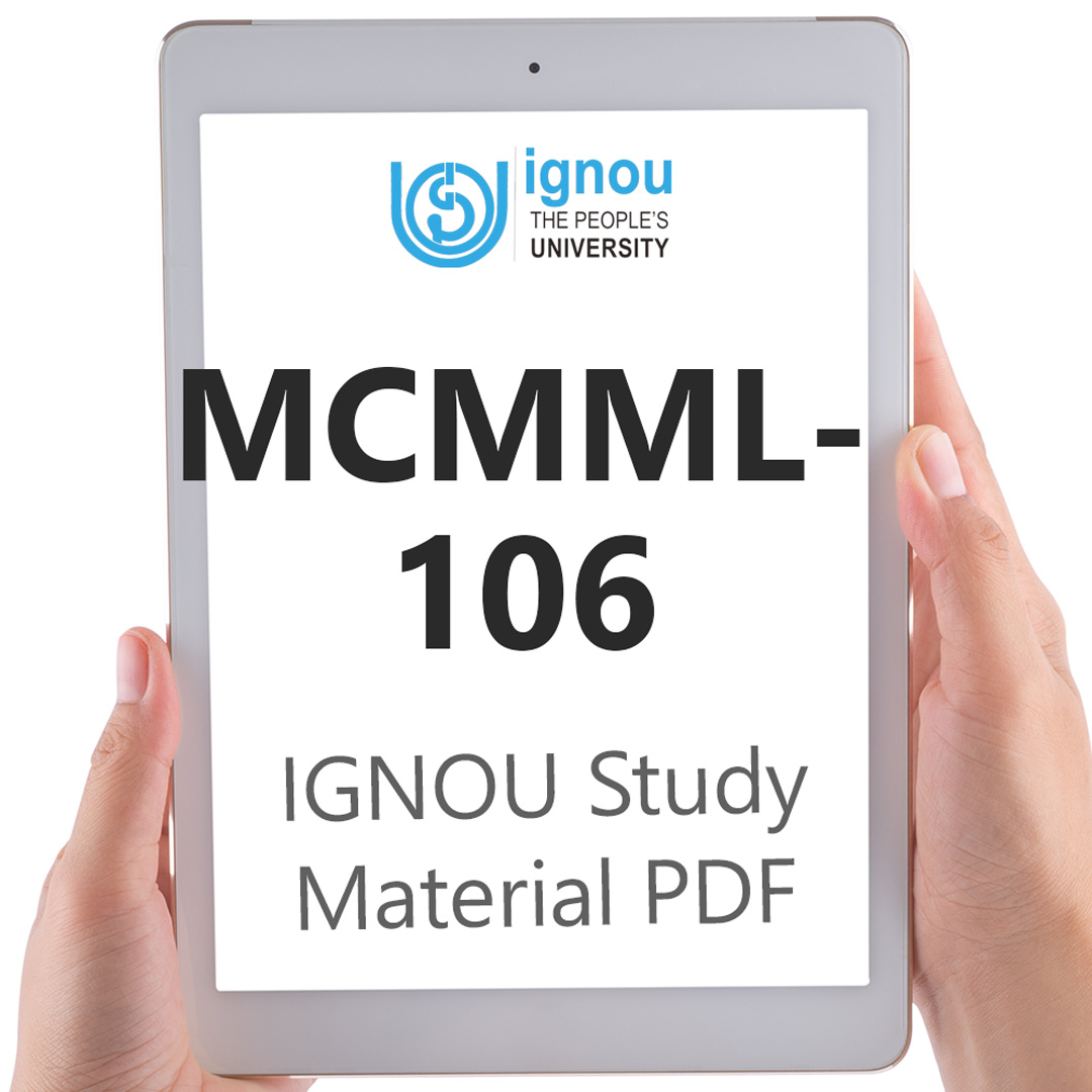 IGNOU MCMML-106 Study Material & Textbook Download