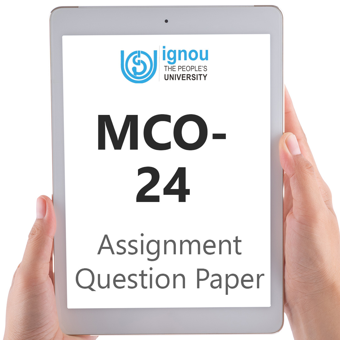 IGNOU MCO-24 Assignment Question Paper Download (2022-23)